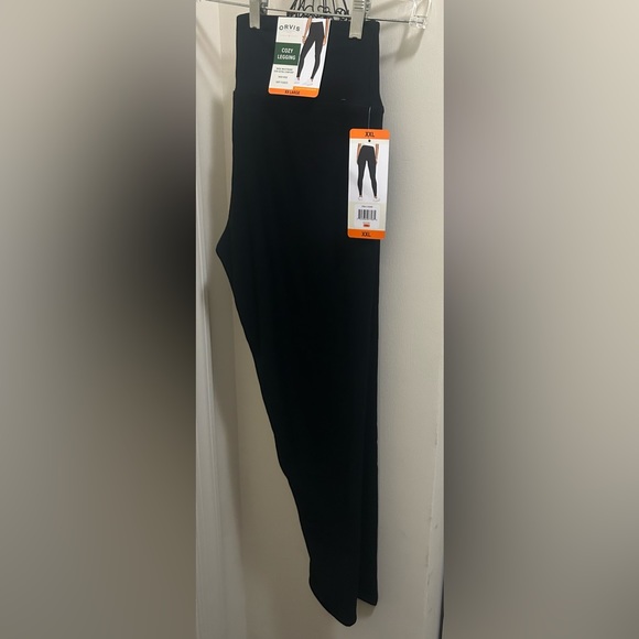 Cozy Black Leggings XX Large wide Waist Band - Picture 4 of 4